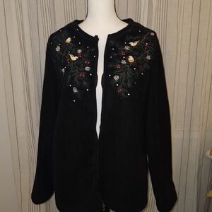 Vintage Croft & Barrel Embroided Sweater